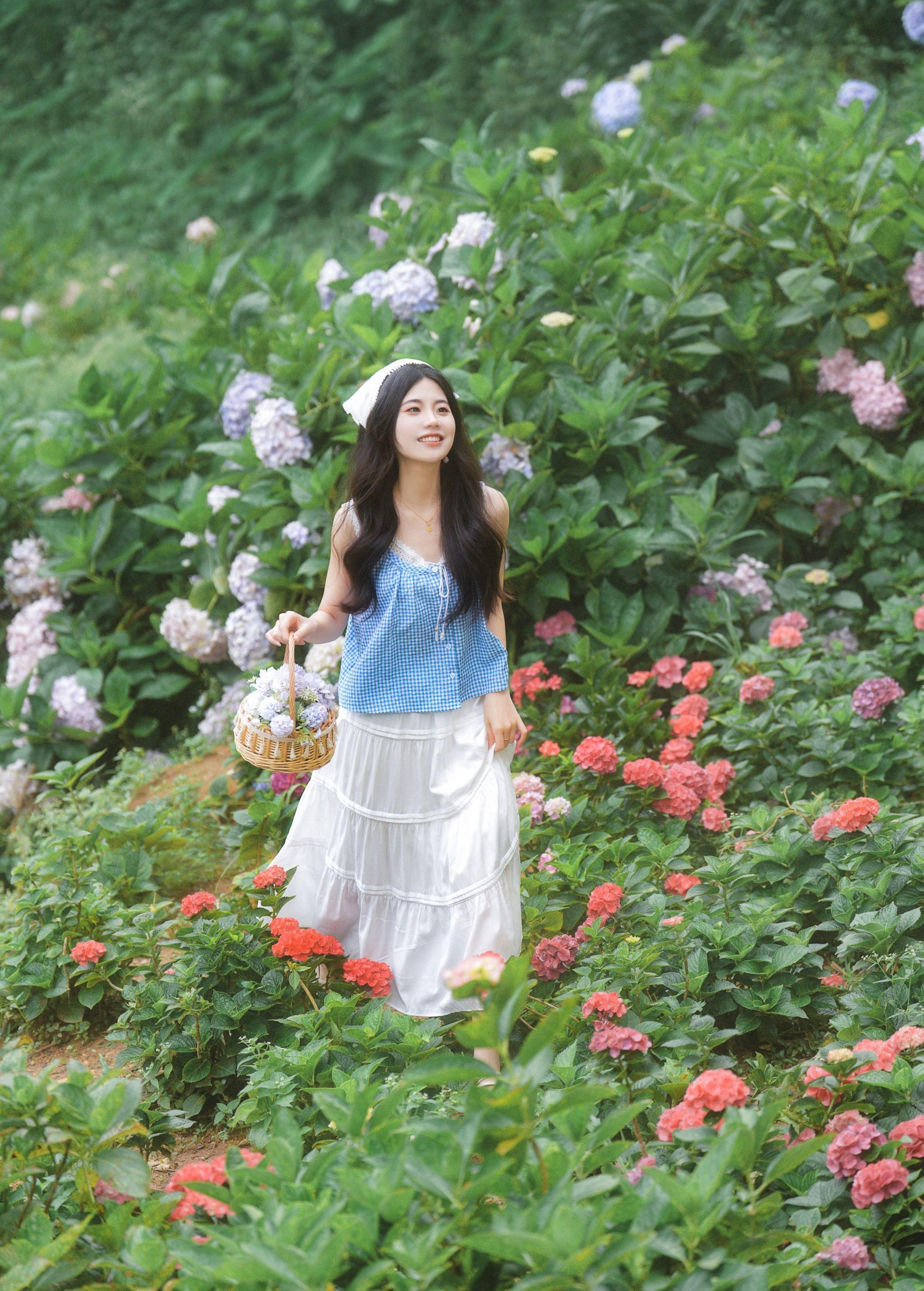 阿咩 – 《日系人像拍摄-绣球花》[19P]