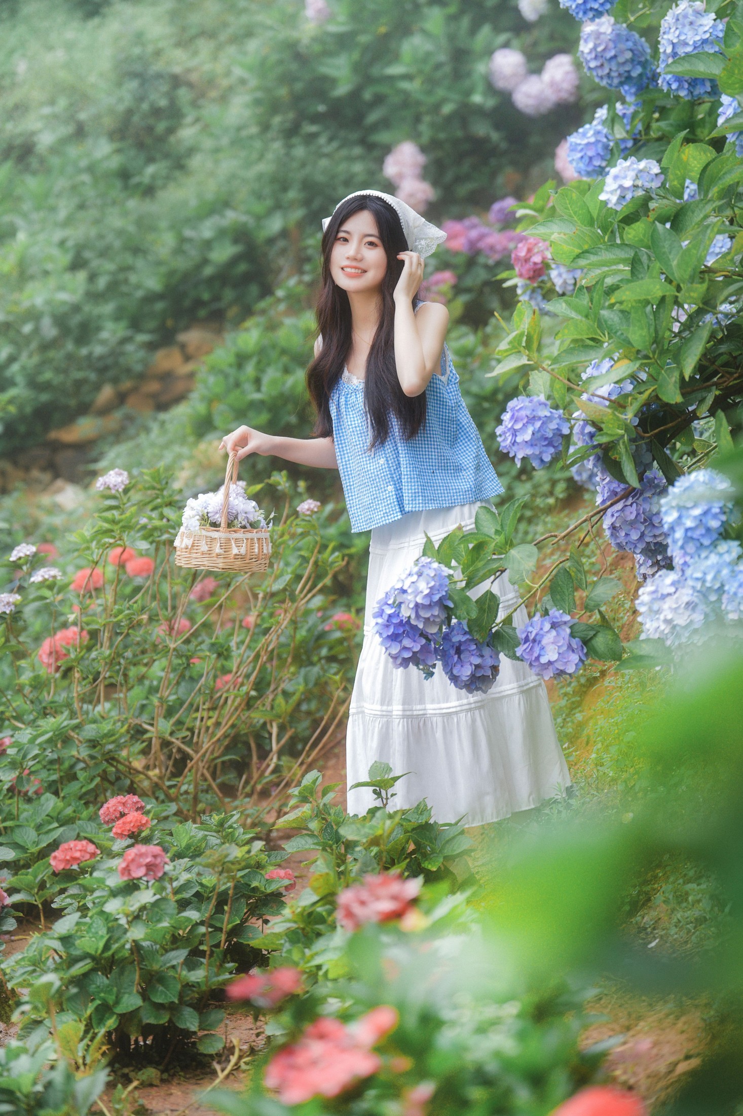 阿咩 – 《日系人像拍摄-绣球花》[19P]